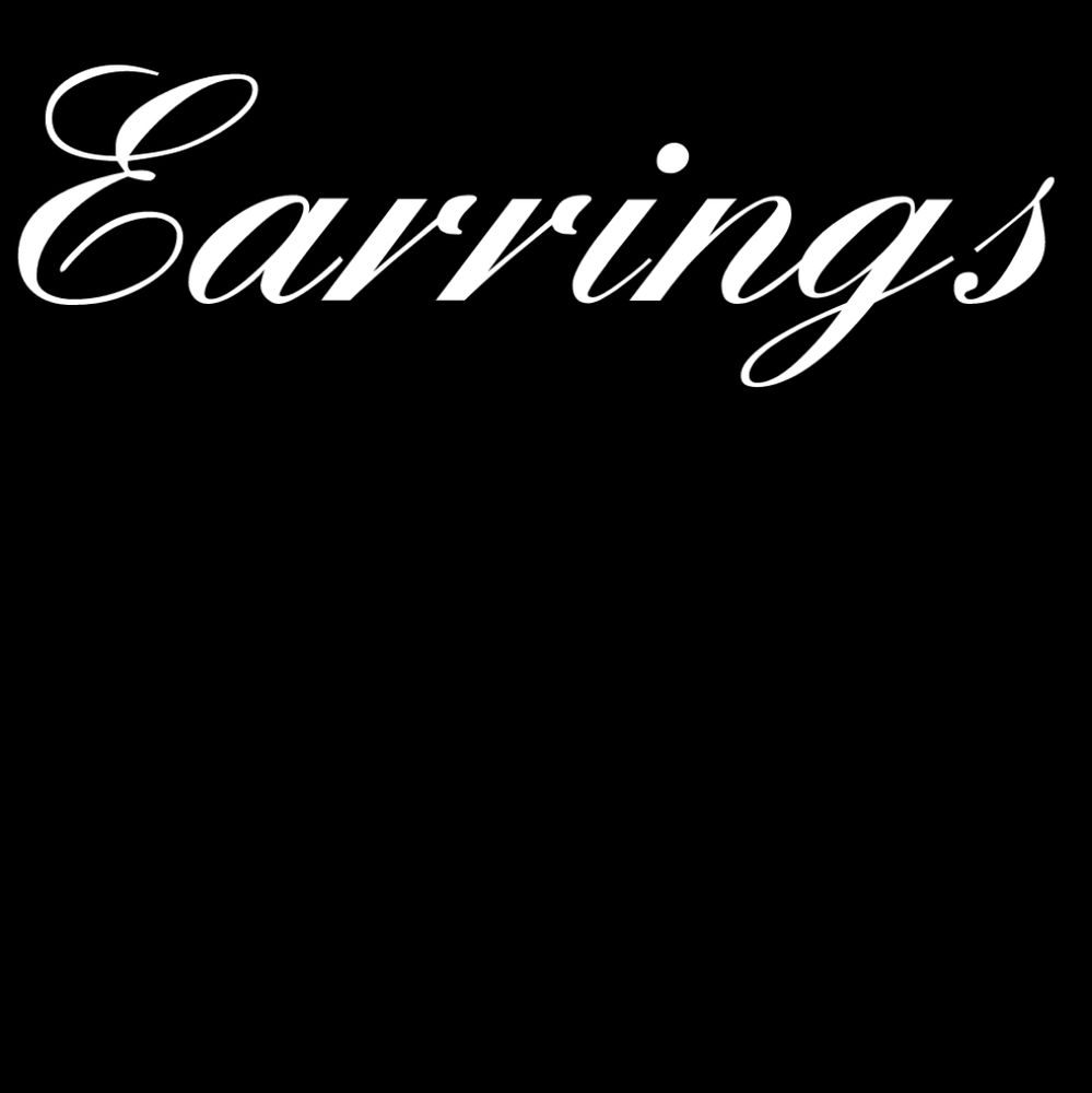 Elegant Black and White Earrings